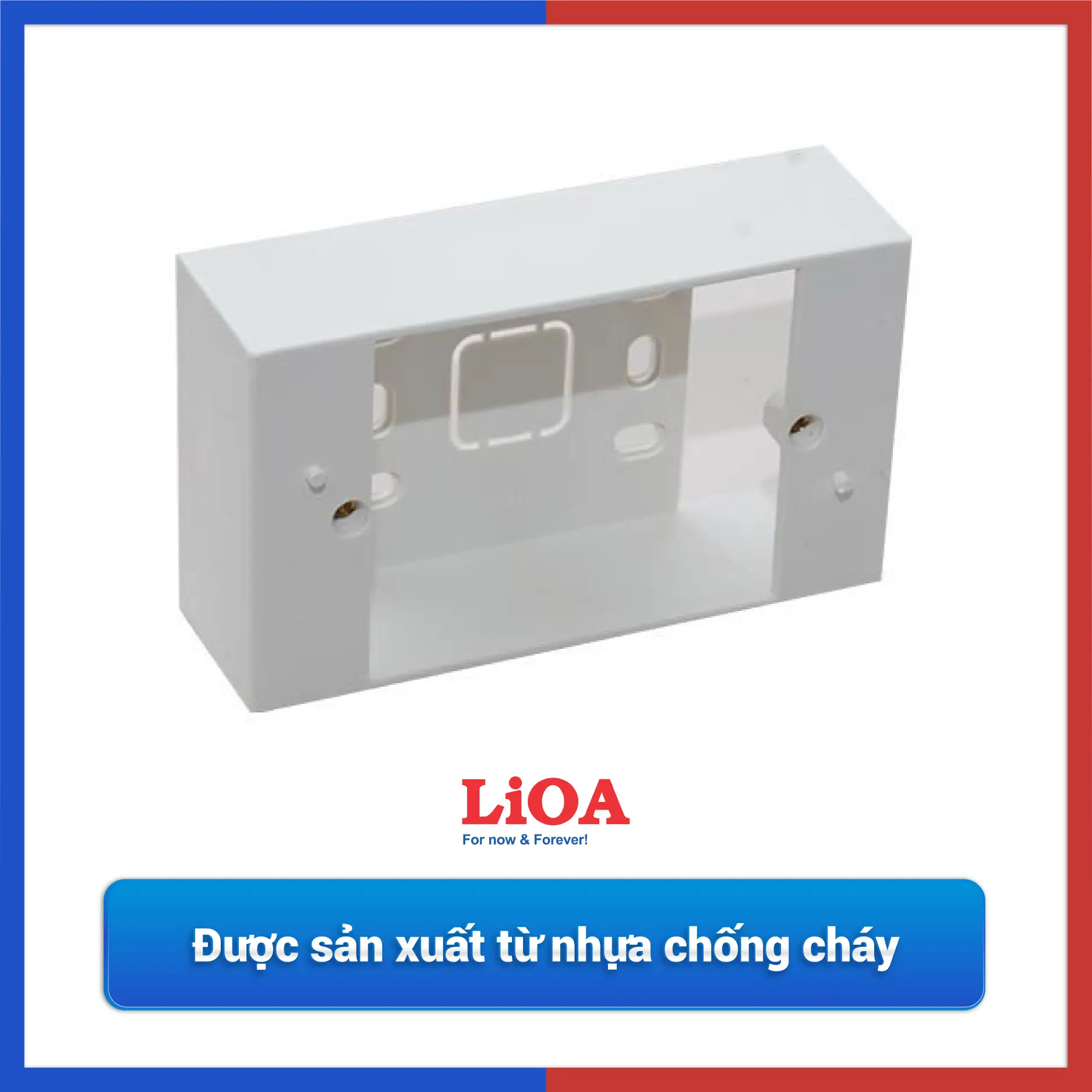 Đế nổi đơn tự chống cháy dùng cho các mặt Module Concept - SECK257