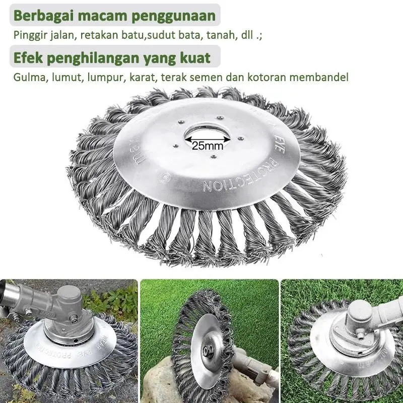 Pisau matun Double Blade padi mesin potong rumput alat penyiang gulma alat matun padi mesin potong rumput 1