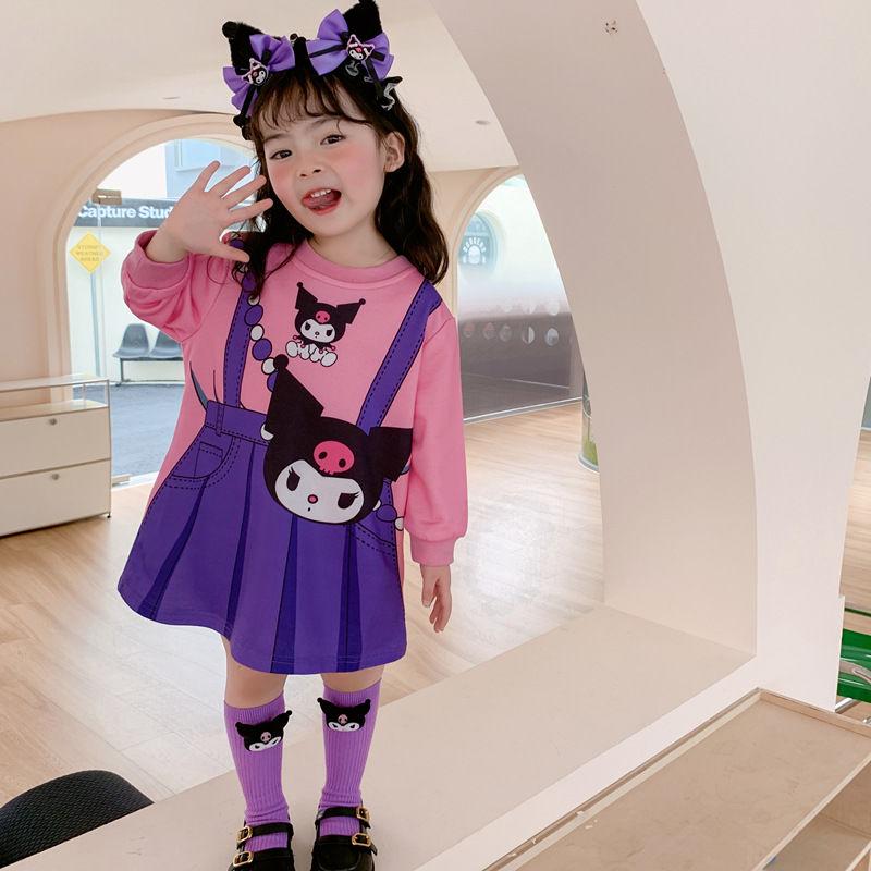 Product Introduction of Váy Len Mơ, Hàng Mới Về Mùa Xuân Và Mùa Thu, Dành Cho Bé Gái, Túi Messenger, Váy Niềng Răng, Thiết Kế Hoạt Hình, Giả Hai Lớp, Dài Tay, Thích Hợp Cho Bé Gái 20
