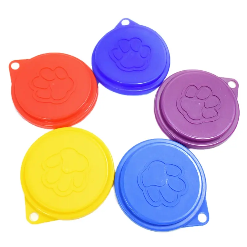 KRXWJ Pet Can Covers with Handle Universal  Plastic Can Cover Dishwasher Safe