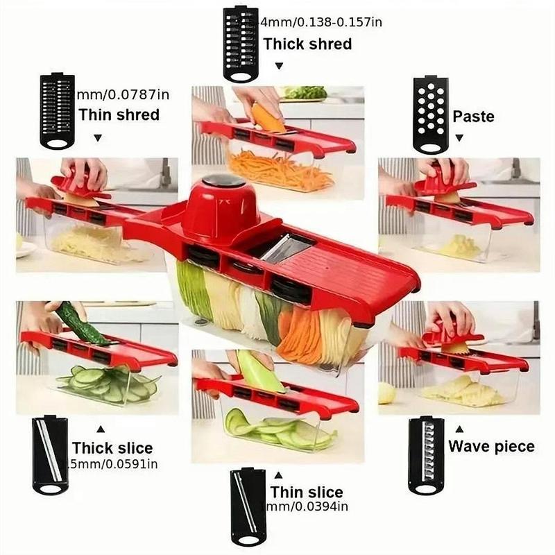 1 Set Multifunctional Vegetable Chopper with Container, Manual Reusable Vegetable Chopper, Household Kitchen Gadget 3