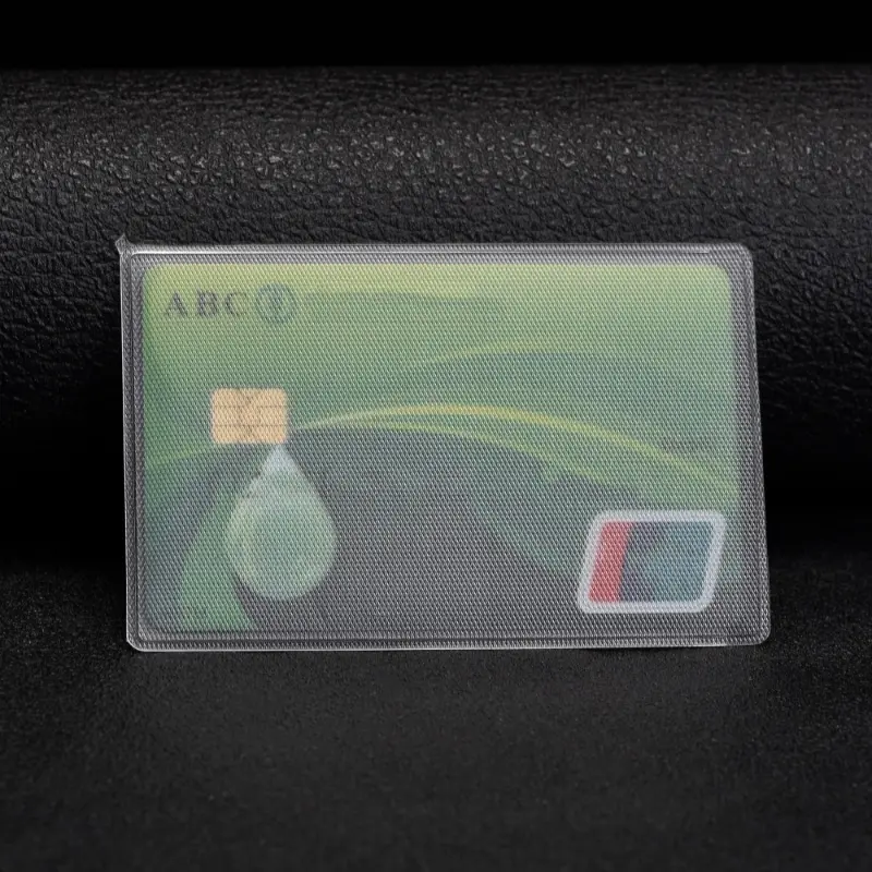 Chủ thẻ trong suốt không thấm nước, 10 cái, chất liệu PVC mờ, chống từ tính, thích hợp cho thẻ tín dụng và ID, bao đựng thẻ, tay áo bảo vệ thẻ, Welove Store 6