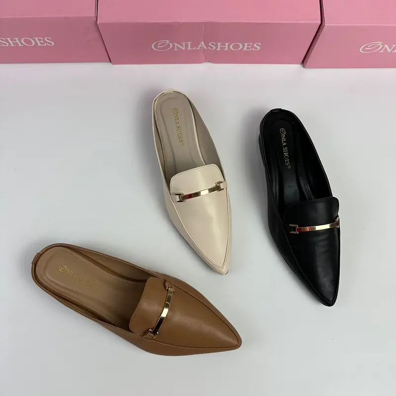 Onlashoes - Sendal Wanita Mules IssabeL Hak 3cm 3
