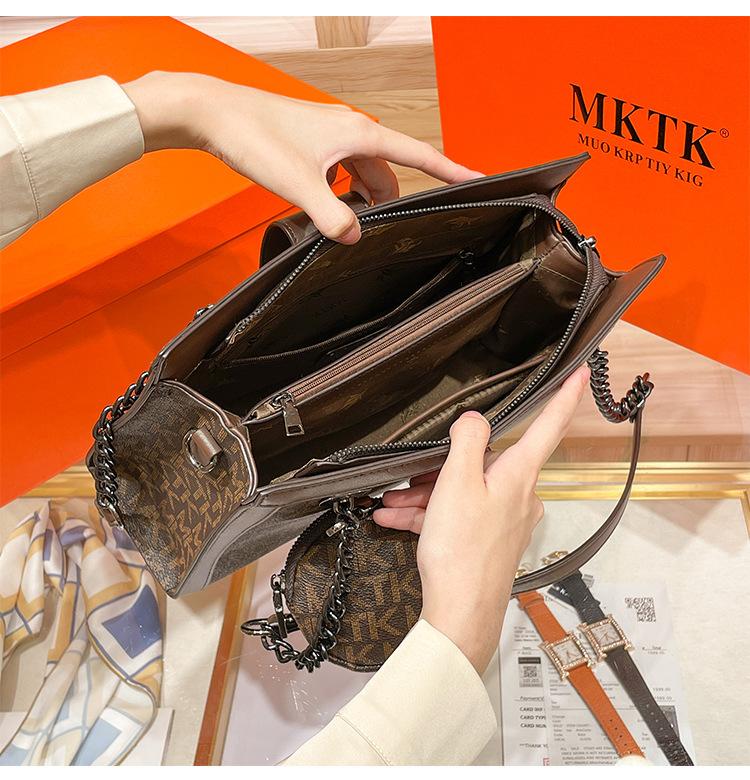Product Introduction of Senior Sentong Qin Tote Big Bag 2023 New Fashion Large Capacity Versatile Chain Bag Women's Shoulder Messenger Bag 19
