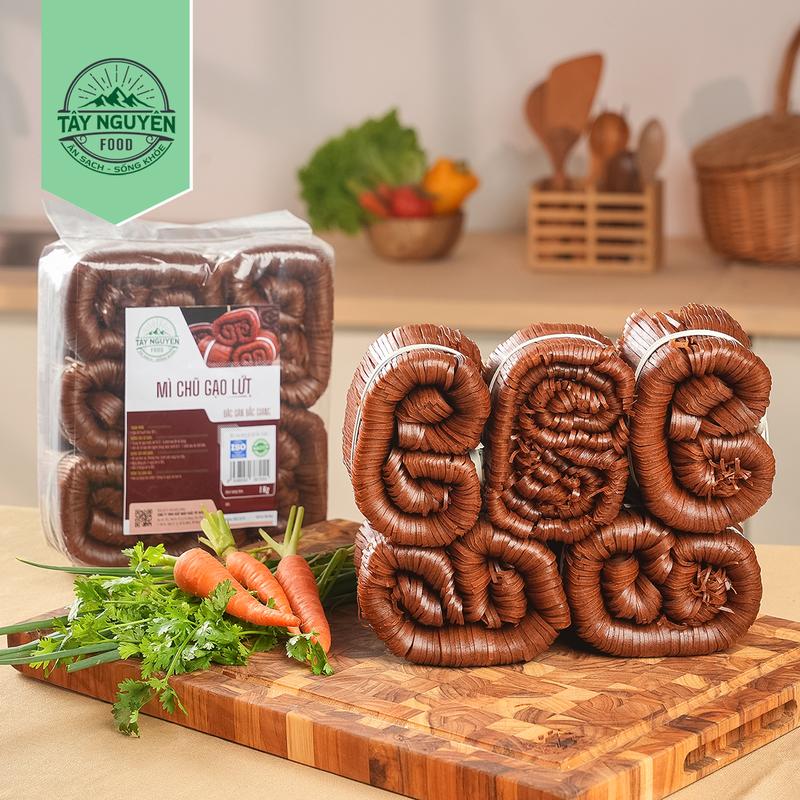 Mỳ chũ gạo lứt eatclean đặc sản Bắc Giang Tây Nguyên Food - Việt Nam 1kg