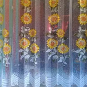 [TERMURAH] VITRASE MATAHARI KUNING LAPISAN  GORDENG | PURING  HORDEN BAHAN BURKAT L 200X 200 CM | GORRDEN SIAN | TIRAI JENDELA Kain Hordeng