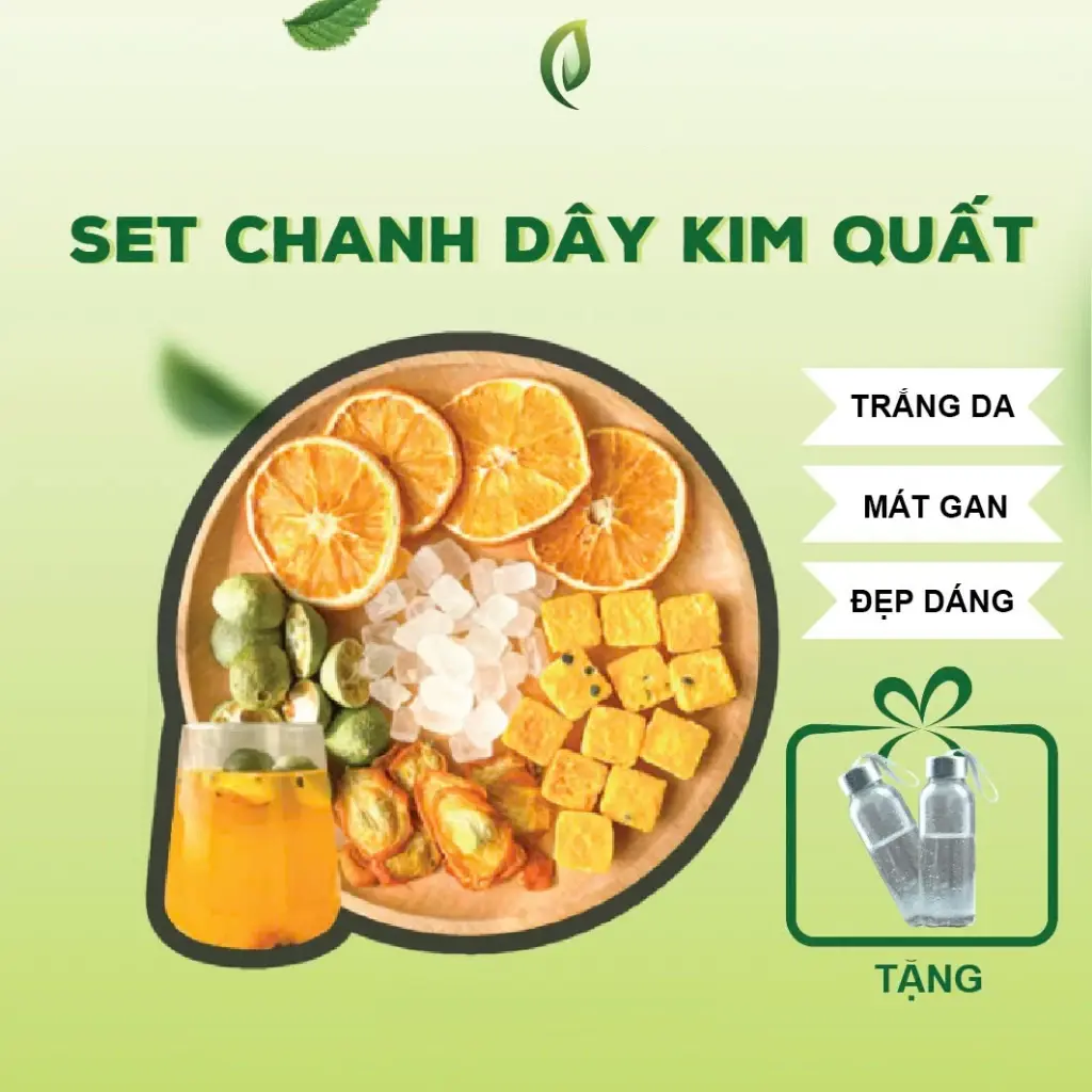 Trà chanh dây kim quất Thanh Nhiệt, Giải Nhiệt Cơ Thể - Hộp 20/30 gói