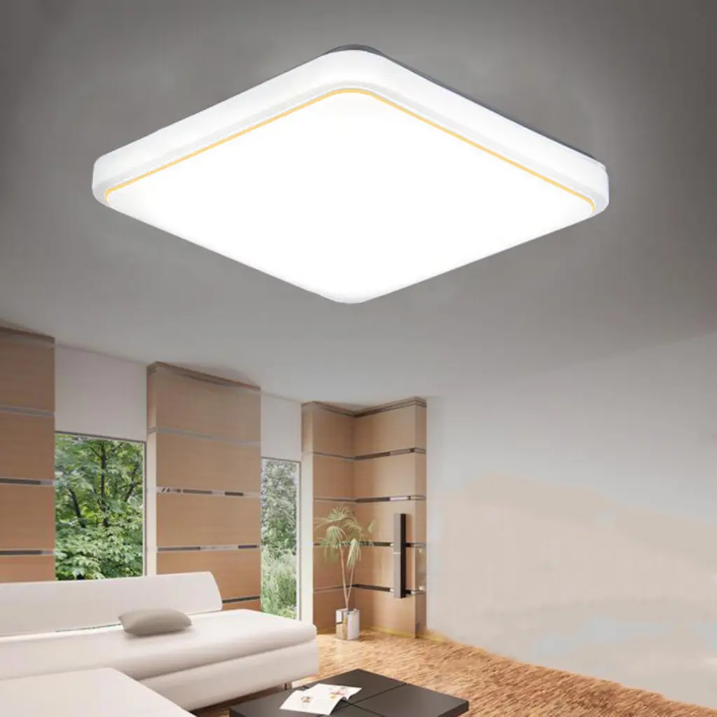 [Ze] LED Ceiling Light Useful LED Ceiling Light 220V Modern Square LED Ceiling Light Lighting Fixture Simple Style Convenient Indoor Square LED Ceiling Lamp Lighting Fixture Bedroom Supplies Eye Protection