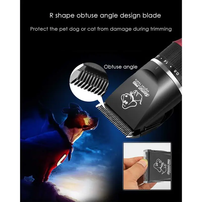 BaoRun Alat Cukur Elektrik Bulu Hewan Pet Dog Clipper - P6 5