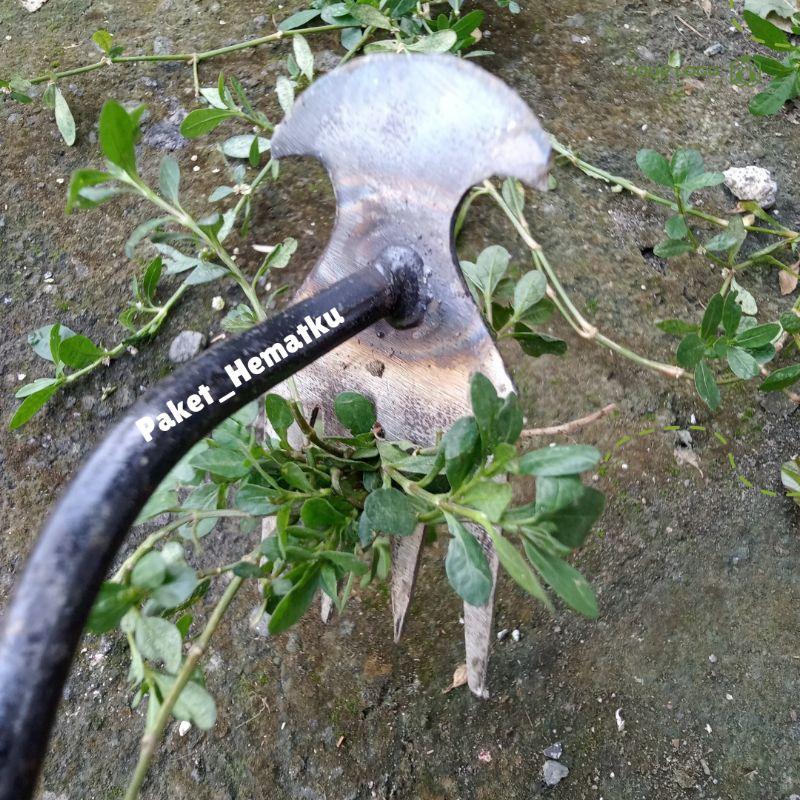 Alat Pencabut Rumput Manual 2 Sisi - Weeding Garu Harrow Manual - Weeding Hoe - Weeding  Penghapusan Puller Hoe - Weeding Remover Multifungsi 2