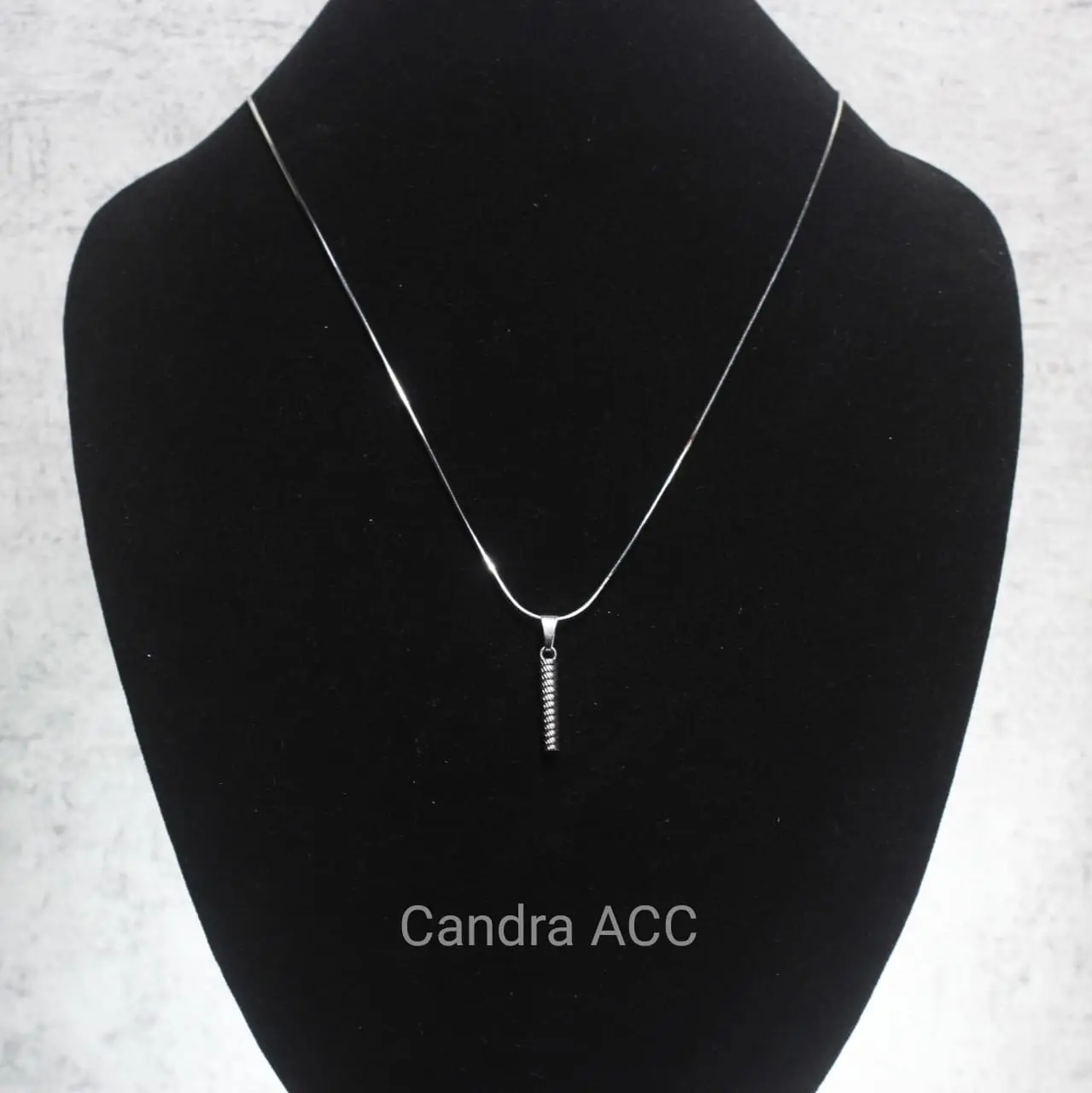 kalung liontin titanium wanita motif bambu Perempuan Laki-laki Ulang tahun Sukses Ulang tahun Harian Mutiara