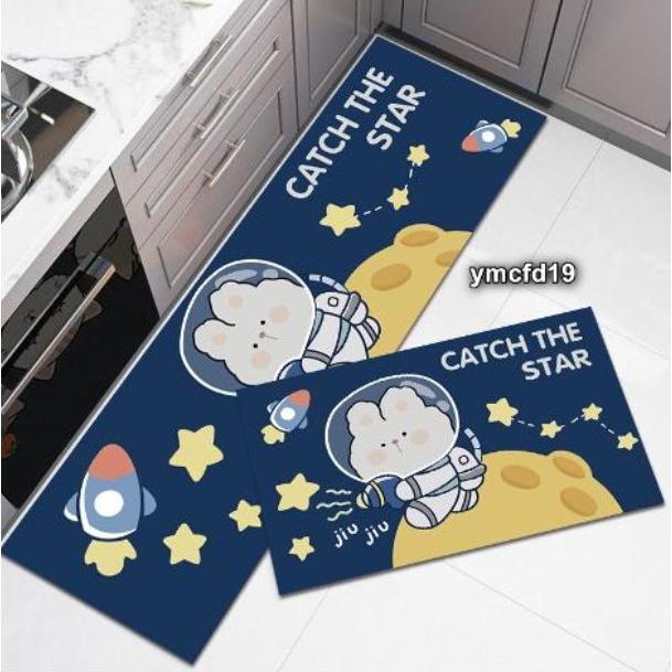 Product Introduction of HL0524 Keset Kaki 2 in 1 Poliyester Keset Dapur Motif Alas Lantai Rumah Keset Kaki Rumah Dekorasi 12
