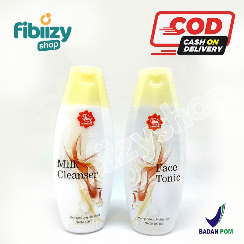 Paket Double Cleansing Viva Milk Cleanser dan Viva Face Tonic 6
