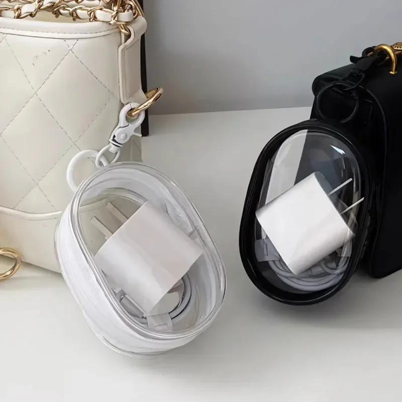 Túi Trưng Bày Hình Ảnh Trong Suốt, cho Labubu, PVC trong suốt dày, với móc chìa khóa, Dây Buộc, Hộp Sắp Xếp, Chống bụi, Thích hợp cho đồ sưu tầm, Túi đựng chìa khóa, [Thanh Toán Khi Nhận Hàng] 2