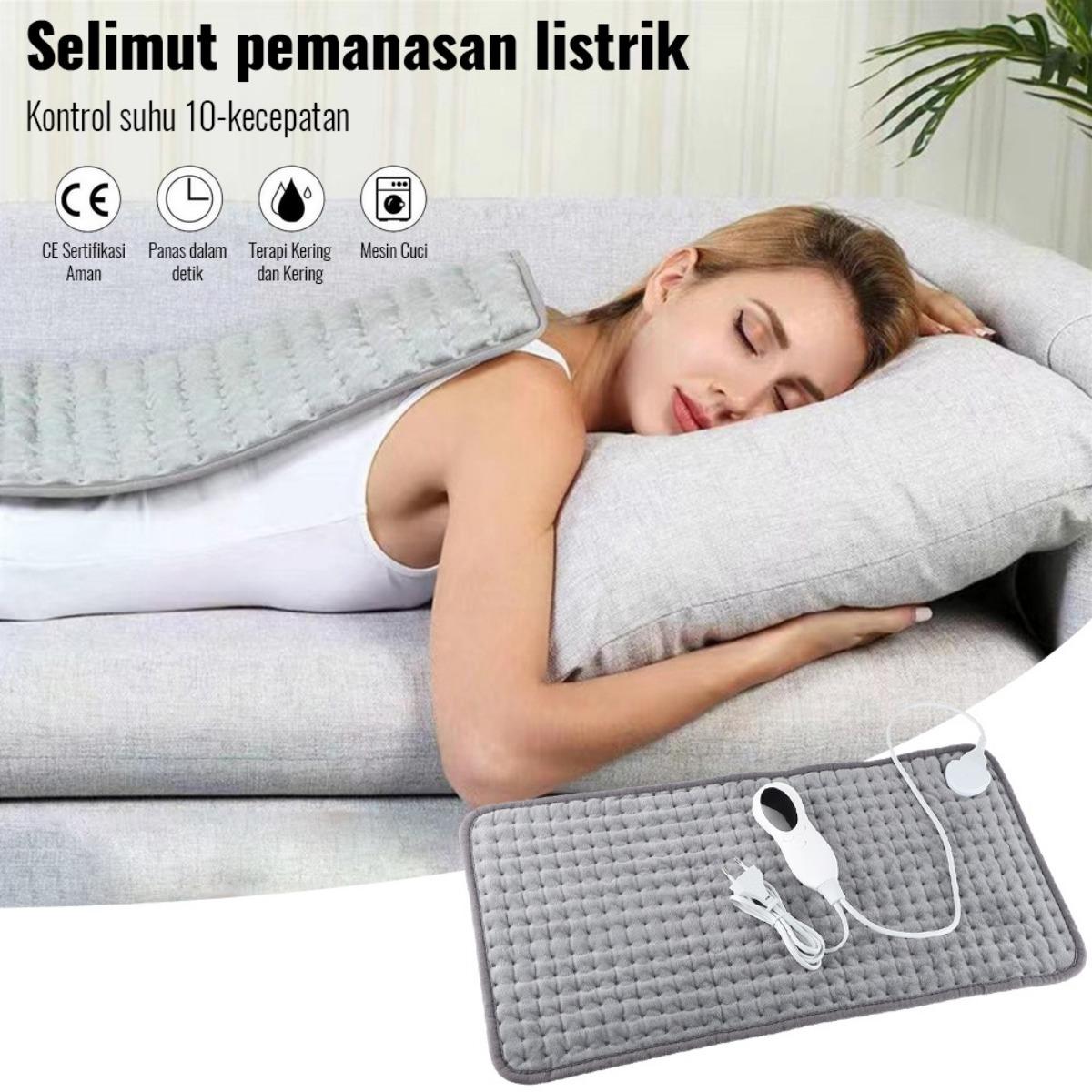 Kaos Terapi Pemanas Listrik 60x30cm - Penghangat Leher, Punggung, Bahu, Pemanasan Cepat 10 Level Suhu, Nyaman & Aman untuk Perawatan Rumahan, Model [Model Name]