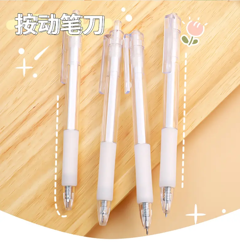 Dao Rọc Cắt Giấy Siêu Bén Dạng Bút, Có Đầu Bấm Thu Ngòi, Nhỏ Gọn, Dễ Mang Theo, Dạng Trơn - Komando.Store 2