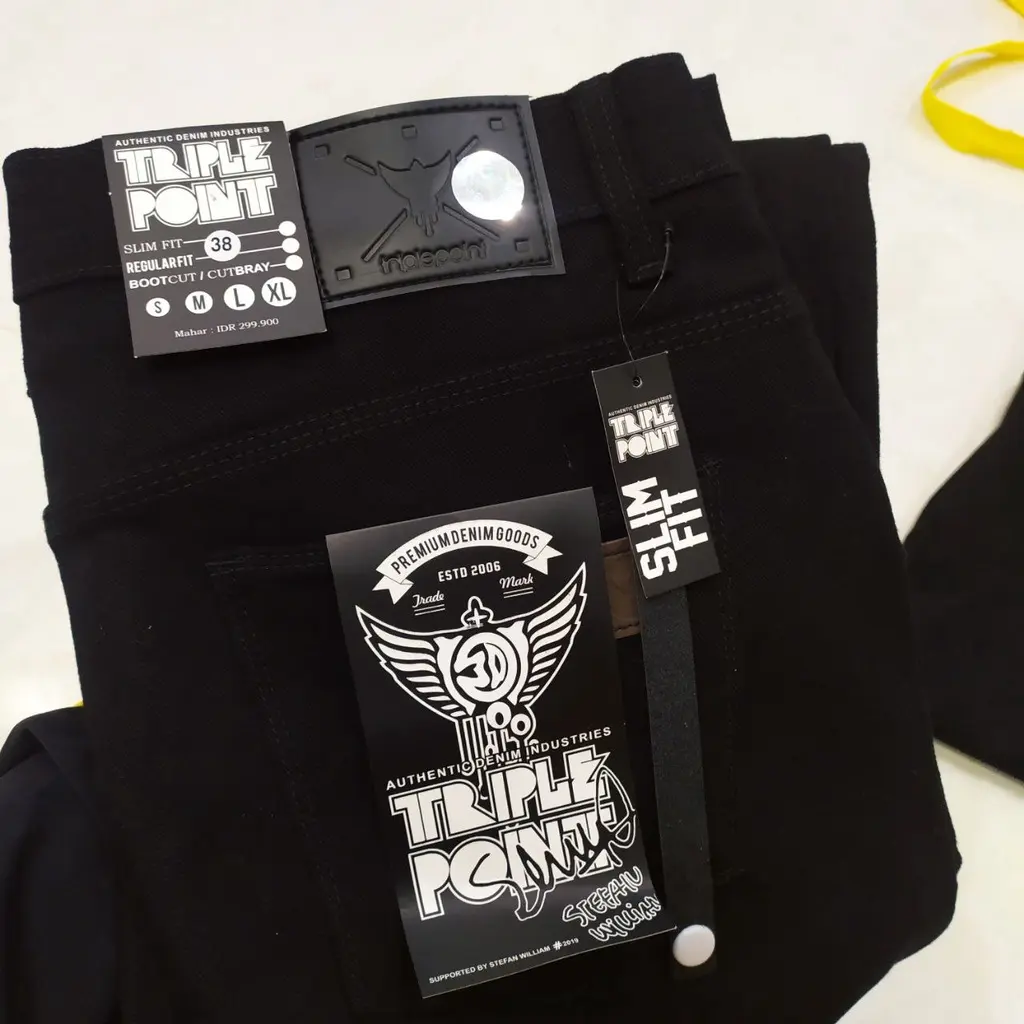 big size Celana jeans slimfit peria triple point jumbo original size 34 36 38