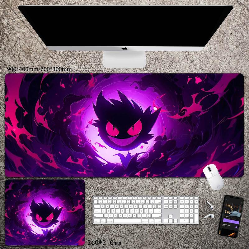 Product Introduction of Sanchengby314191 Pokemon Mouse Pad Oversized Desk Pad Mat Long Computer Office Large Keyboard Pad Two-Dimensional Animation Gengar 8