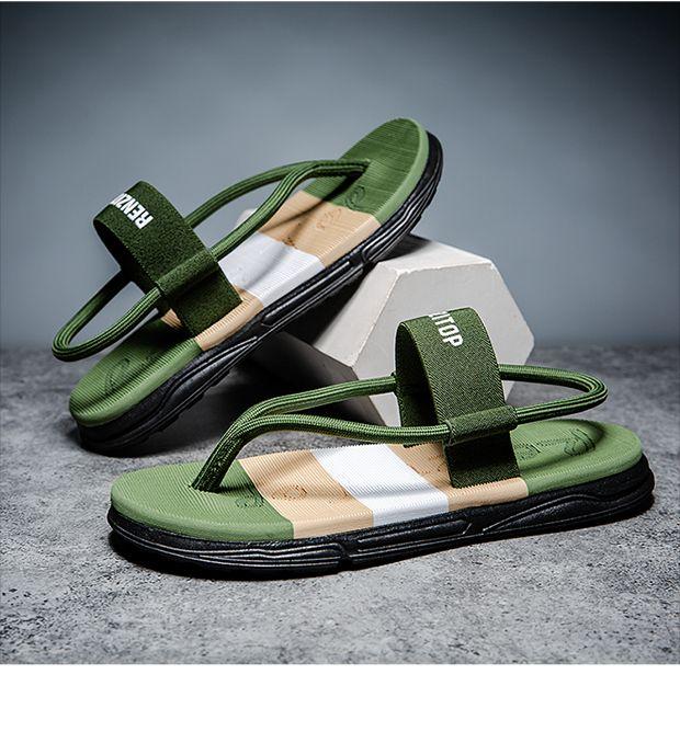 Product Introduction of Hot-Selling Men's Summer New Flip-Flops Casual Outdoor Non-Slip Wear-Resistant Beach Sandals Two-Way Soft Sole Sandals for Men 13