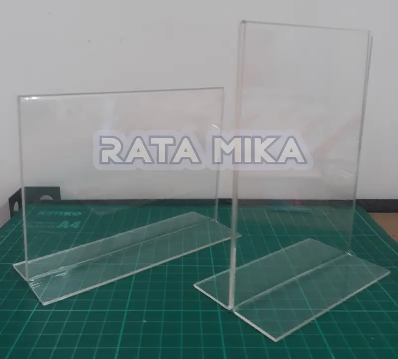 Display Qris / Tempat Menu A6 (14,9x10,5 cm) Acrylic 0