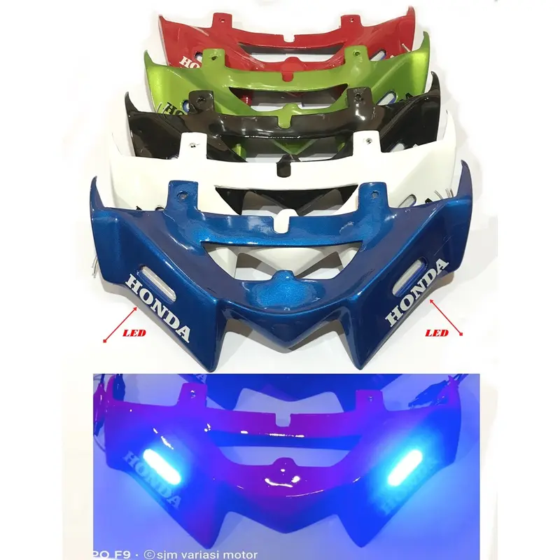 WINGLET MOTOR BEAT KARBU / BEAT FI LAMA / PLUS LAMPU LED 2016-2015 /DIJAMIN TEBAL BUKAN YANG MURAHAN / REALPICT motorcycle 0