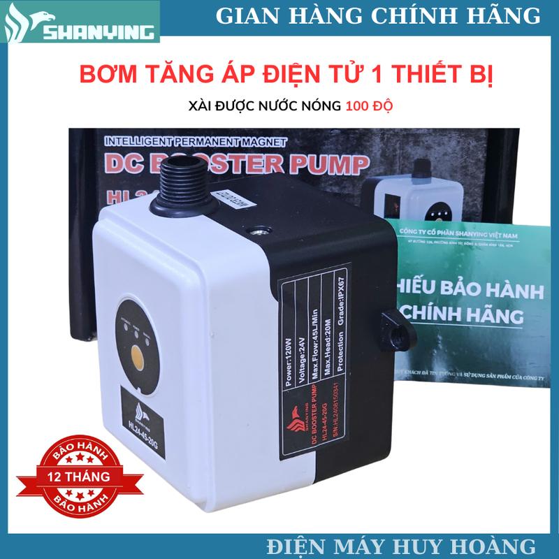 Máy bơm tăng áp sử dụng cho 1 thiết bị hiệu SHANYING. sử dụng được cho cả nước nóng 100 độ và nước lạnh