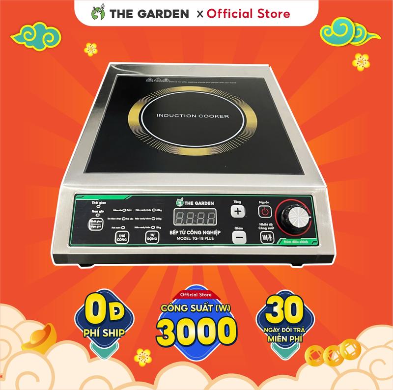 Bếp từ công nghiệp THE GARDEN TUDYILI bếp công suất lớn 3500W phiên bản Tiếng Việt Inox