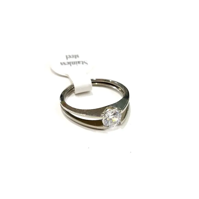 Cincin Titanium Wanita Motif Permata 0