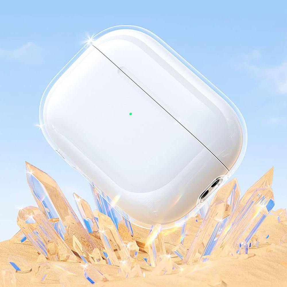 Suitable for Airpods AirpodsPro2/3/4 Apple models, transparent TPU material earphone universal prote