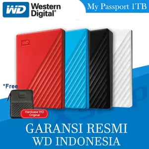 WD My Passport 1TB - HDD Hardisk Eksternal 2.5" - Garansi Resmi
