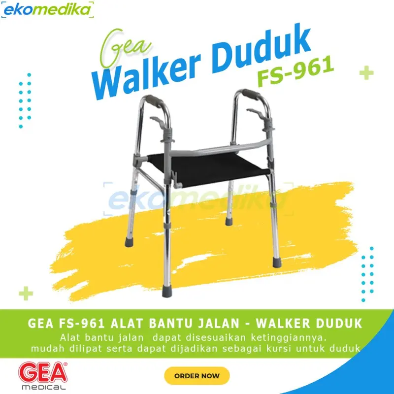 Walker Duduk GEA FS-961 Alat Bantu Jalan + duduk / Walker Duduk GEA FS 961 0