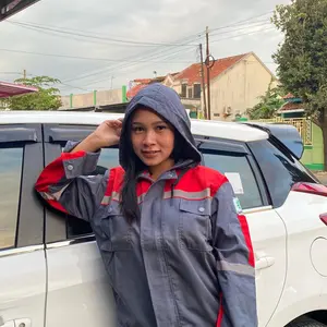 Wearpack hoodie abu merah