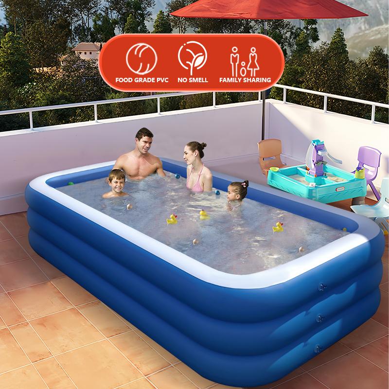 Product Introduction of Passion[READY STOCK]Inflatable Swimming Pool Kids Family Big Size Baby / Kids Pool Kolam Mandi Budak Murah Kolam Renang 6