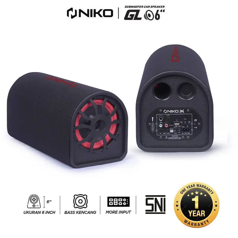NIKO GL6 Subwoofer Car Speaker 6 inch 50 Watt - Speaker Tabung 6 inch