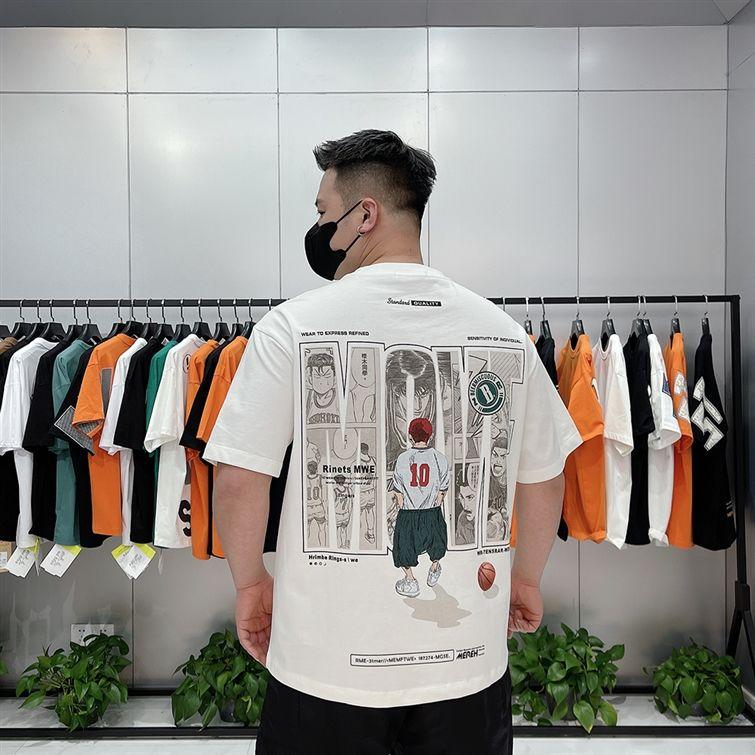 Product Introduction of Áo Thun Slam Dunk, Dành Cho Nam Giới, ngắn Tay Áo, Làm Bằng Cotton Nguyên Chất, Nhân Vật Hoạt Hình Hợp Xu hướng Sakuragi Hanamichi Cặp Đôi Áo Dáng Rộng Vừa Vặn, Quần Áo Nam 9