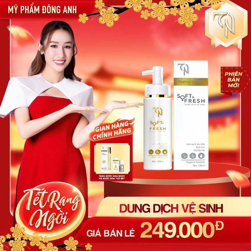 COMBO DUNG DỊCH VỆ SINH Soft & Fresh - Tặng 1 Chai Nước Hoa Cô Bé và 1 Chai Nước Hoa Toàn Thân 10ml ( có Che Tên ) Nữ