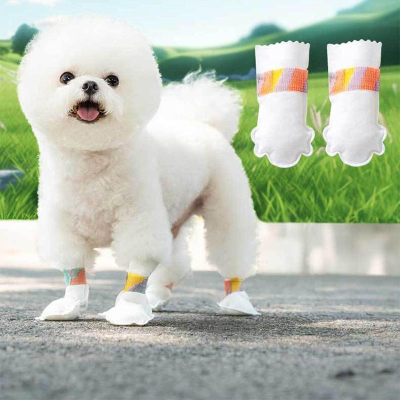 Product Introduction of 20pcs Pet Disposable Foot Covers Dog Anti-Dirty Shoe Covers Dog Socks Waterproof Anti-Dirty W5U1 20