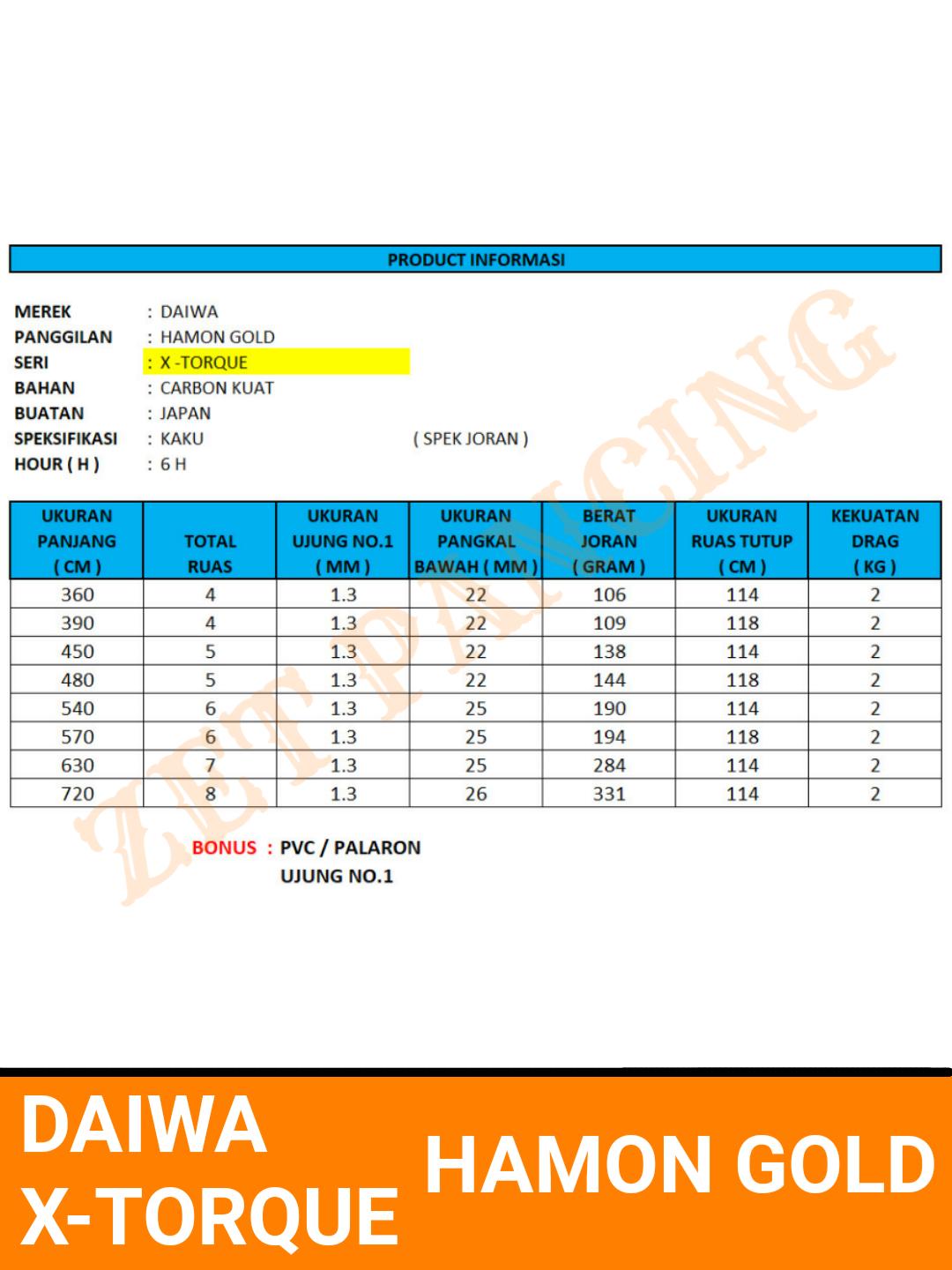 XTORQUE GOLD daiwa hamon joran tegek NEW