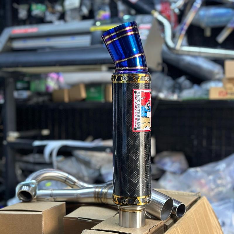  Combo pô NLK cabon thái lan +cổ inox 304 cổ 2 khúc thường 