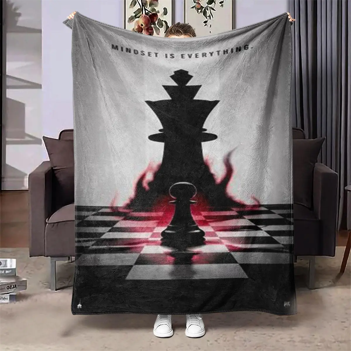 Double-sided Pattern Flannel Blanket, Winter Warm Throw Blanket, Soft Warm Nap Blanket for Home Office Travel, Bedroom Refresh Decor