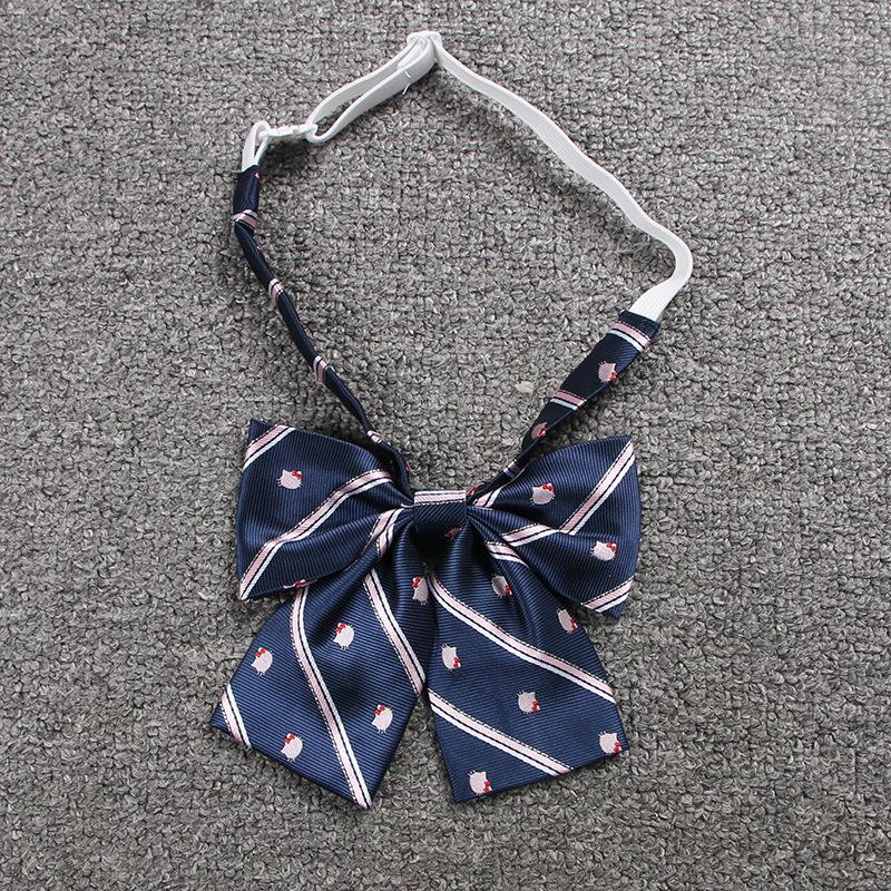 Product Introduction of New Japanese JK Uniform Bow Tie Jacquard Cartoon Pattern Bow Tie Sweet Cute All-Match Bow Tie 2