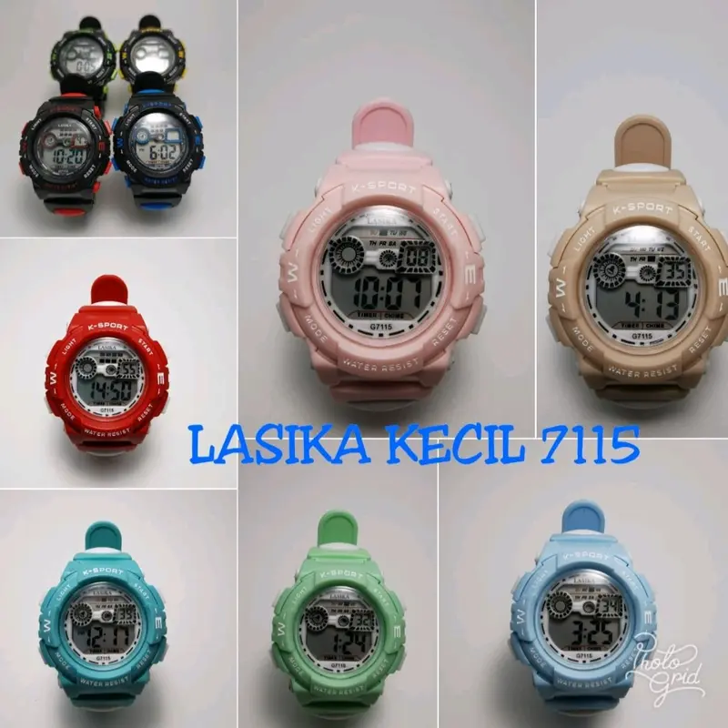 jam tangan digital tahan air ukuran kecil diamter 3.5 cm Digital Tahan air Anak Laki 1