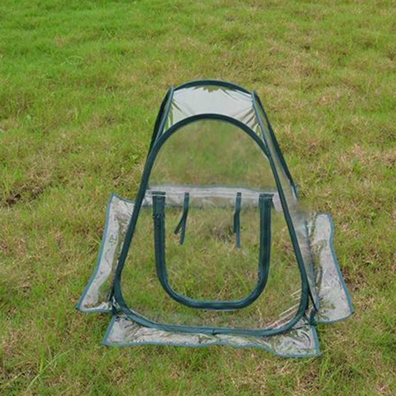 Product Introduction of 70*70*80cm PVC Portable Foldable Mini Garden Greenhouse Cover Flower House Planting Insect-Proof Bird Cover For Outdoor Protection 6