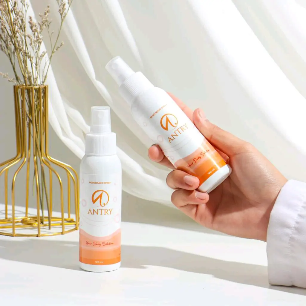 DEODORANT SPRAY 100 ML 2 PCS SUDAH BPOM NATURAL DAN ANTI IRITASI