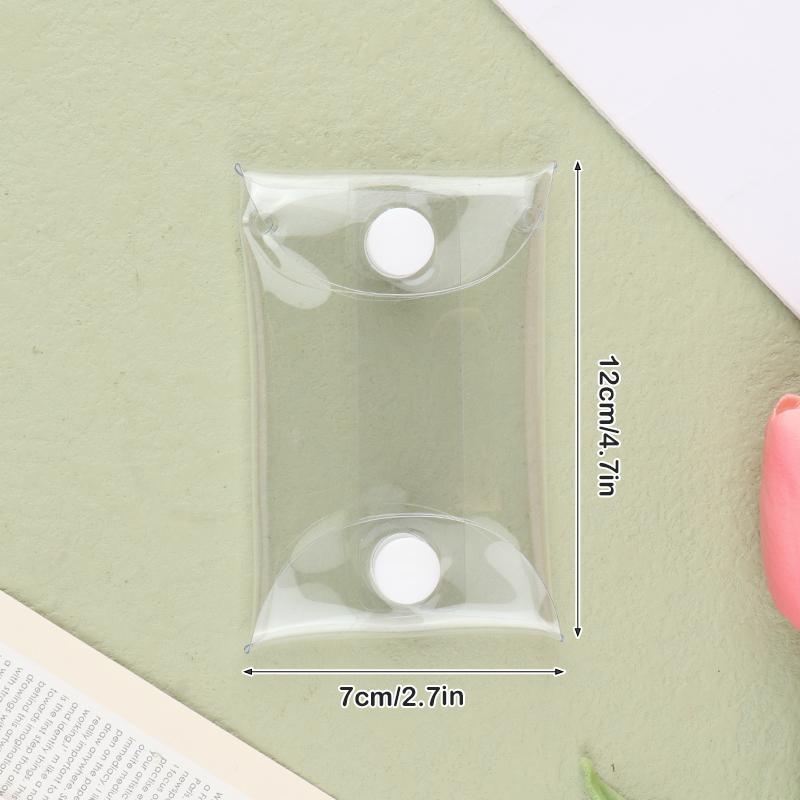 Product Introduction of [QQQ]Mini Anime Doll Display Bag Transparent Coin Purse Keychain Pendant Square Pouch Organizer Key Lipstick Earphone Storage Bag 41