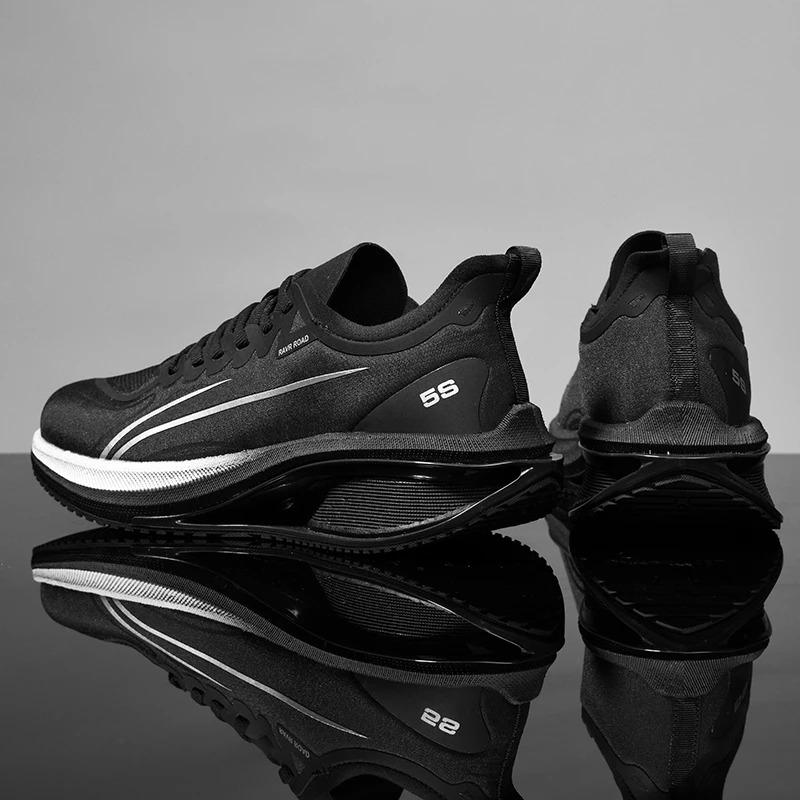 Personalize tênis esportivos casuais da moda masculina com design de placa de carbono, sola oca, tênis de corrida e caminhada para mulheres, treinamento de corredor_voghion.com