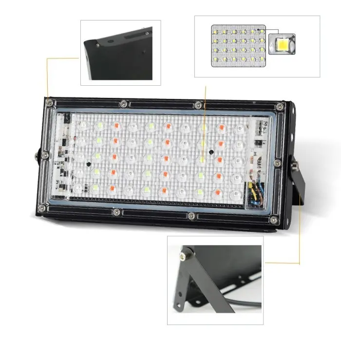 HWSBY - LED RGB 50W WITH CABLE AC 7