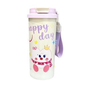 Cawan Termos, Cawan Berguna, Cawan Kopi Kartun, Cawan Tangan, Sesuai untuk Lelaki dan Wanita, Cawan Air Straw Mudah Alih, Sesuai untuk Pelajar, Sumber Kilang Kitchenware