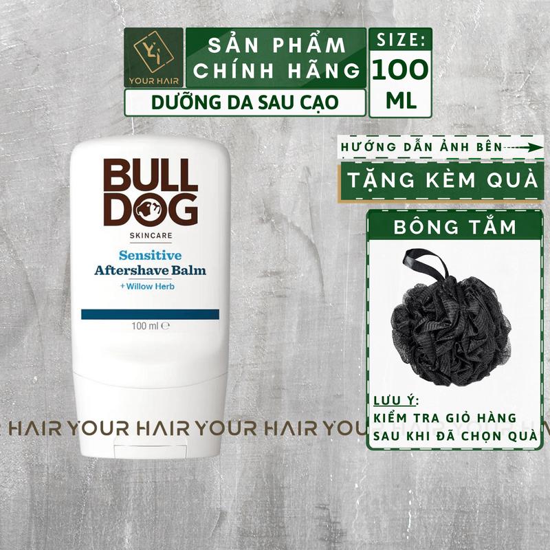 Kem dưỡng râu & da SAU CẠO Bulldog Aftershave Sensitive Balm - 100ml 0