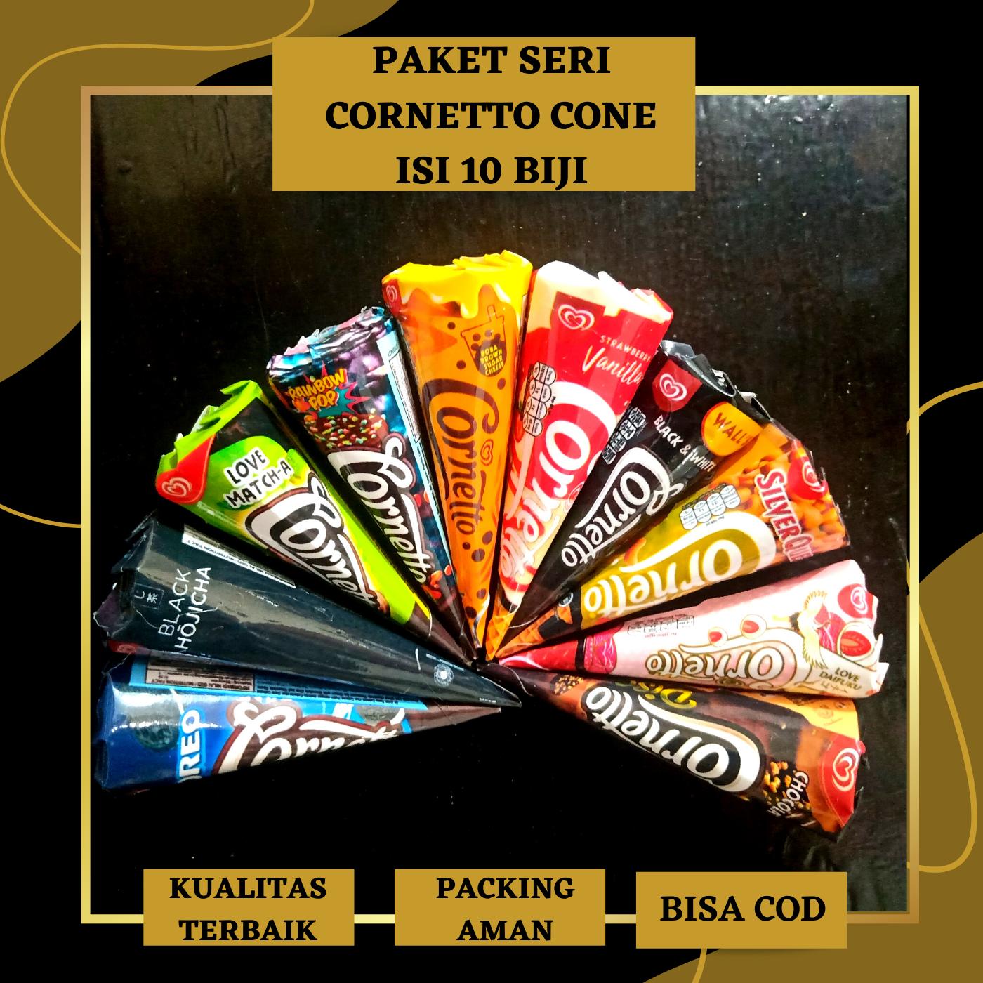 Magnet Kulkas Gantungan Kunci Paket Seri CornettoCone Isi 10 Biji